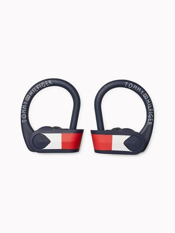 Férfi Tommy Hilfiger Wireless Sport Earbuds Technology Sötétkék | HU 1589EBC